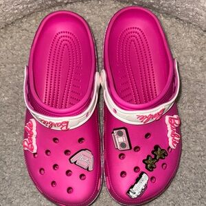 CROCS Pink Sandals with Ventilation and Rotating Heel Strap